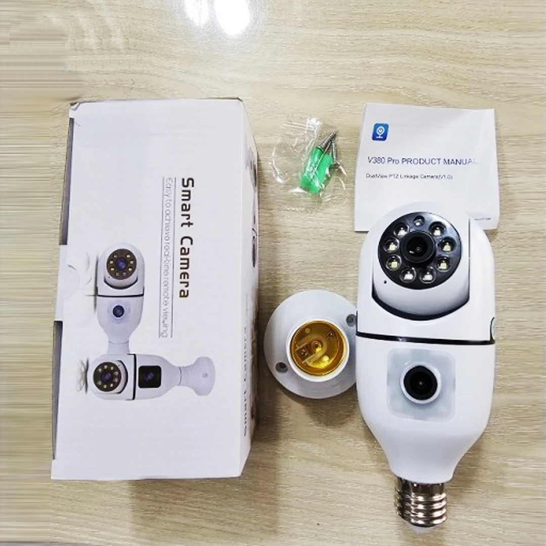 V380 SQ002 3MP Wi-Fi IP Bulb Camera