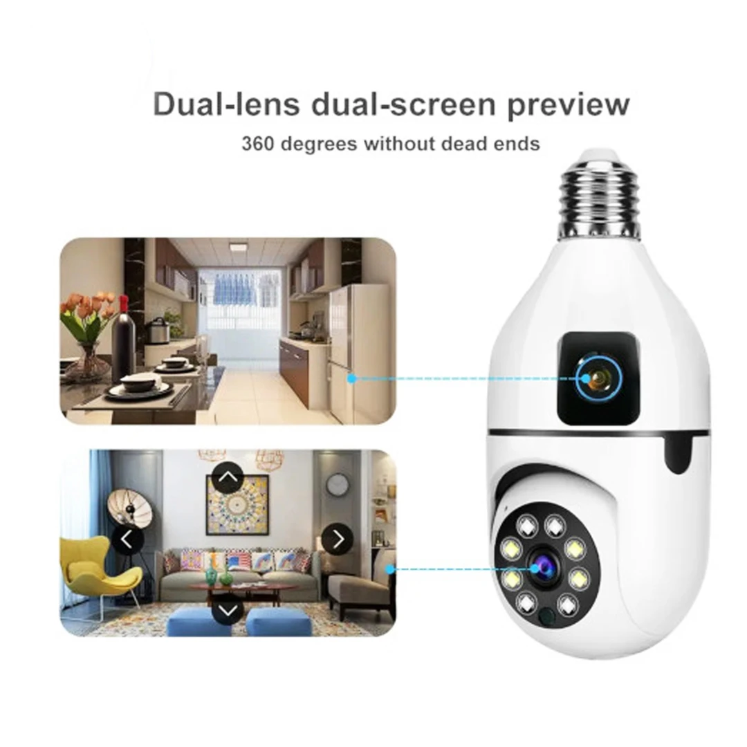 V380 SQ002 3MP Wi-Fi IP Bulb Camera