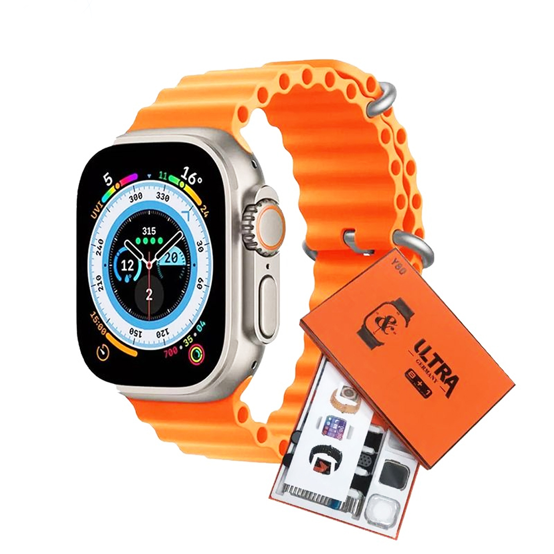 Y80 Ultra Smart Watch with 8 Strap