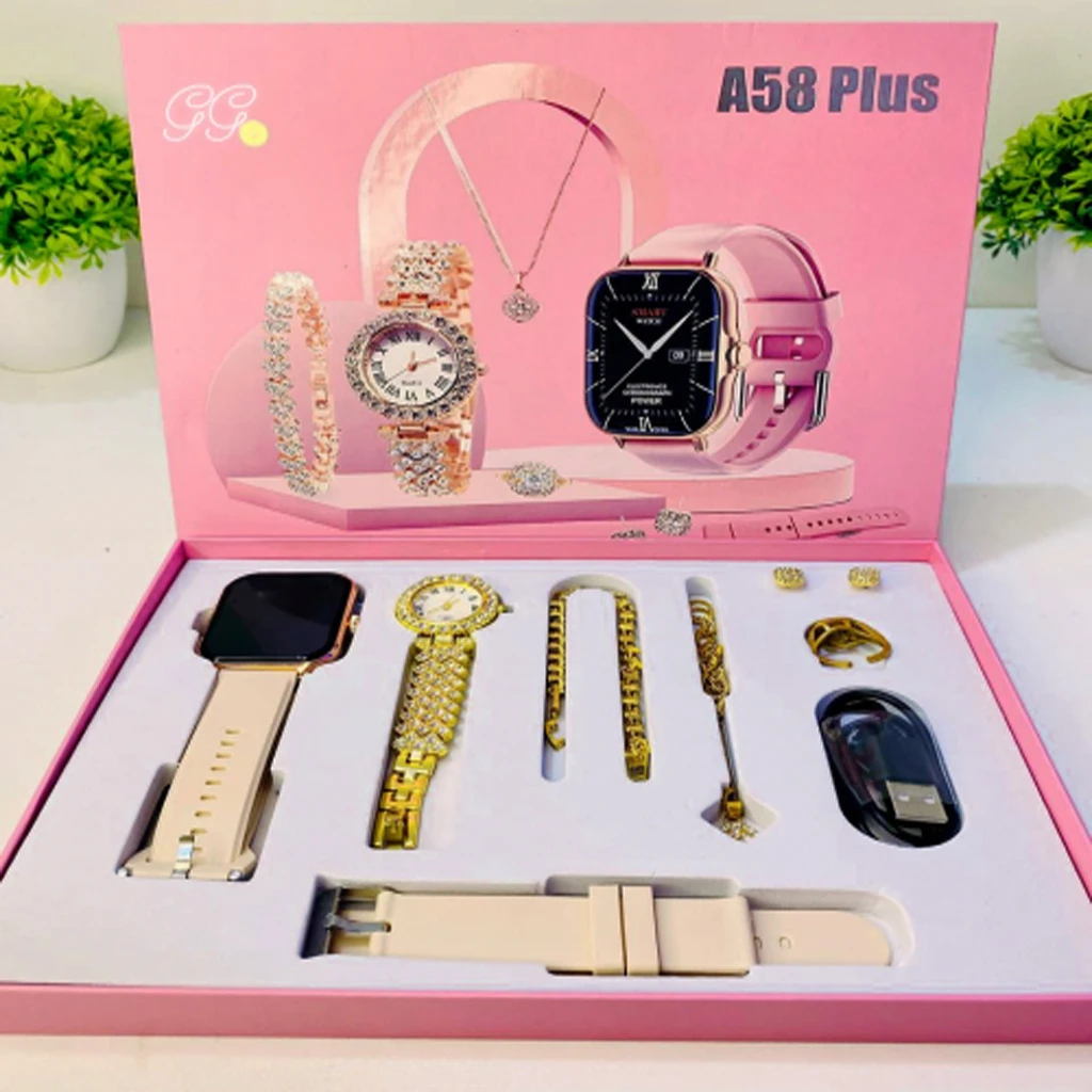 8 in 1 Girls Gift Set A58 Smart Watch - Image 2